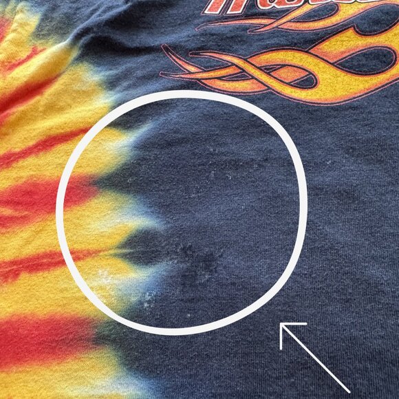 Vintage Y2K Harley Davidson 2003 Tie Dye Stone Mountain Georgia Size XL Tee - Picture 7 of 8